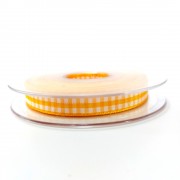 Cinta Cuadros  Grandes Vichy - Ancho 10 mm - Color Amarillo